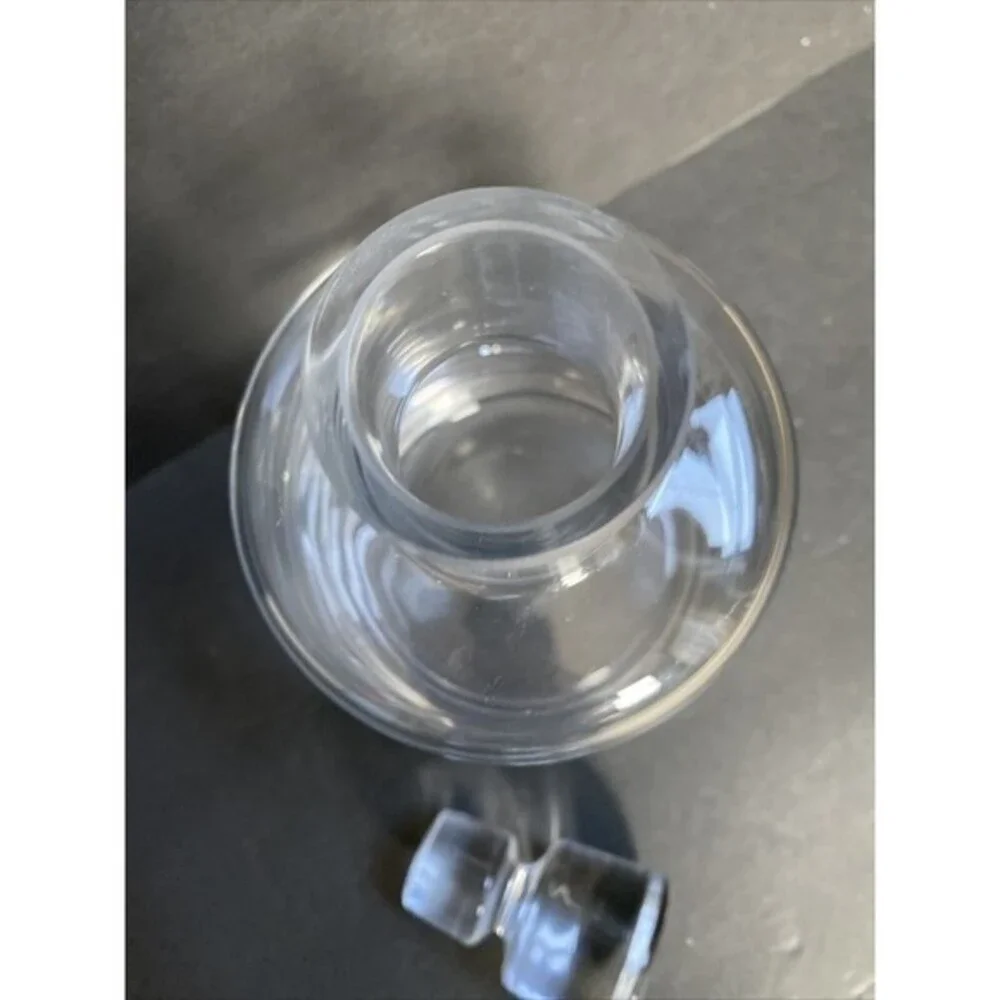 Glass Wine Decanter w/Stopper Lid Crystal Whisky Alcohol Decanter Barware 30.Oz